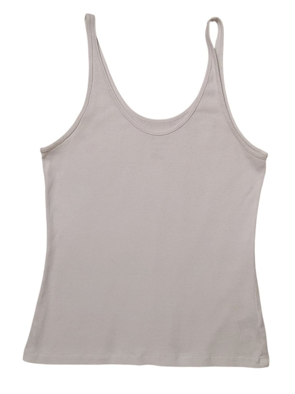 A New Day White Cotton Scoop Neck Tank size large